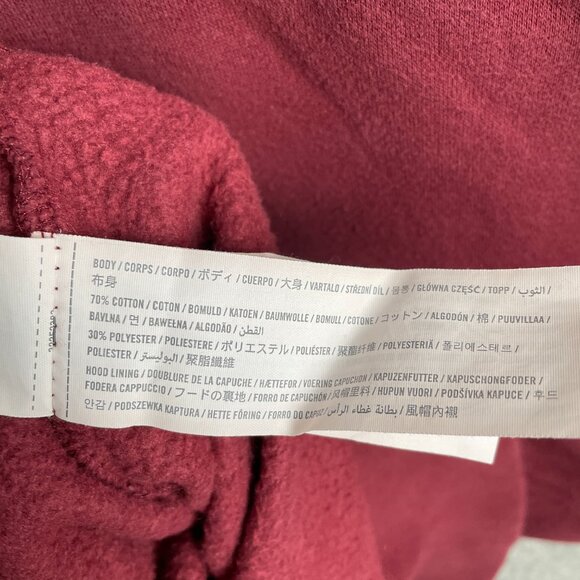 Hollister Hoodie Men’s XL Red Script Logo Must-Have Collection Pullover - Picture 3 of 7